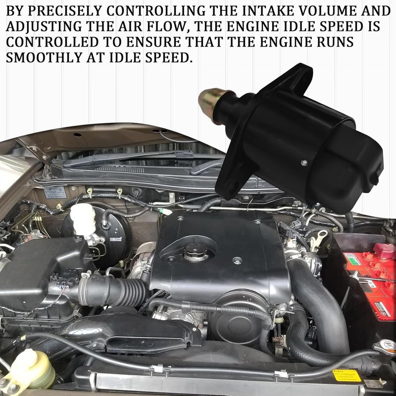 SamWinGear Idle Air Control Valve Sensor Idle Speed Control Valve, Throttle Response Controller Stepper Motor IAC Valves OEM #90380 10526 Compatible with King Kong Idle Motor Idle Speed (Black) - Image 3